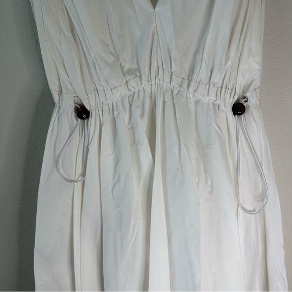 STAUD Waterfall Maxi White Dress SZ M - Picture 3 of 7